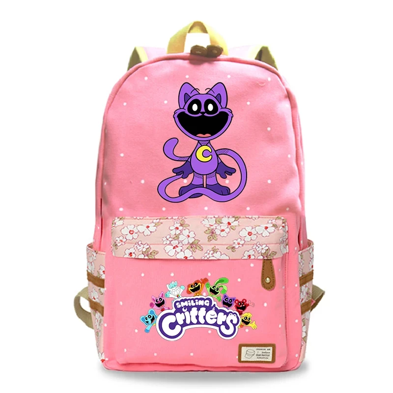 Smiling Critter Catnap Backpack Cartoon Children School Bags Students Large Capacity Girls Boys Bookbag Laptop Bag