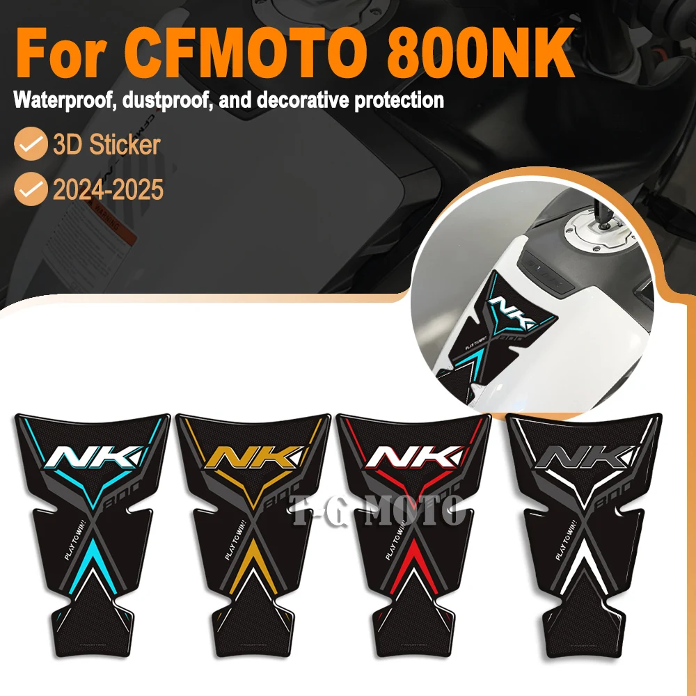 

For CFMOTO 800NK 800 NK 2024-2025 Motorcycle - 3D Fuel Tank Side Grips Anti-Slip Gas Fuel Tank Knee Protection Stickers Decals