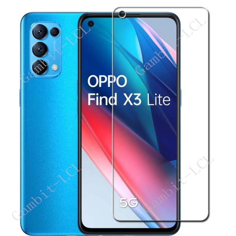 3PCS Protective Tempered Glass For OPPO Find X3 Lite ON OPPOFindX3Lite FindX3Lite Reno5 5G 6.43