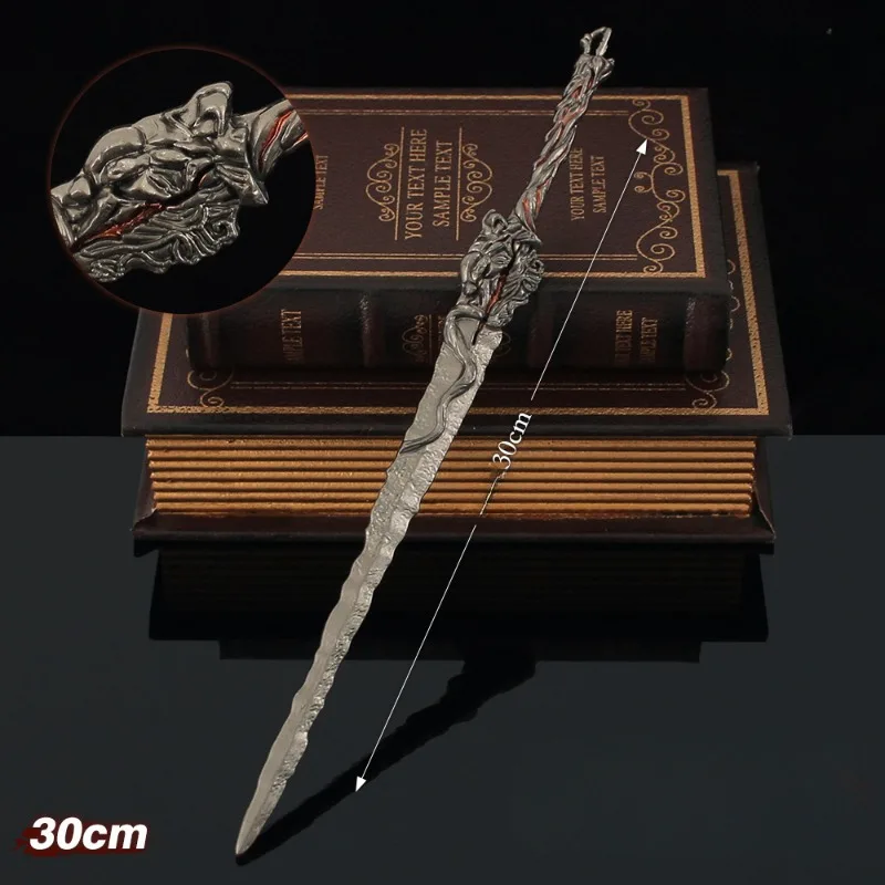30 سنتيمتر العالم المثالي شي هاو سلاح دا لوه السيف كامل المعادن الحرفية نموذج تحصيل مكتب الحلي هدية عيد ميلاد لعبة صديقها