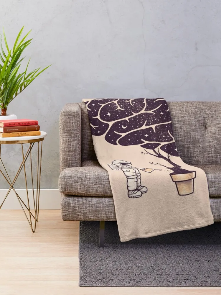 Nourish your mind Throw Blanket halloween Flannel for sofa Blankets