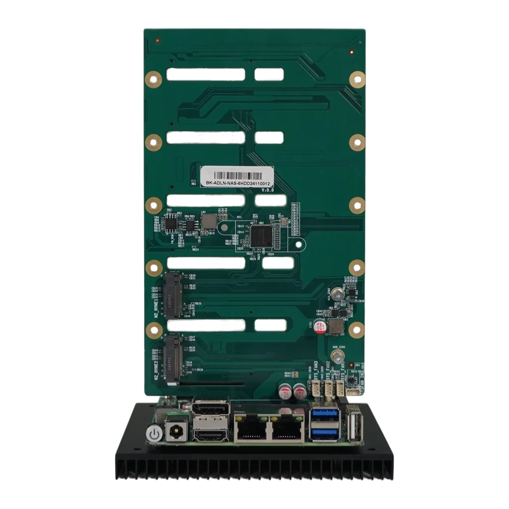 Dual 2.5G RJ45 Embedded and Edge Computing Server Development Board Based on N100 Processor Model BKHD-1264-10-2L