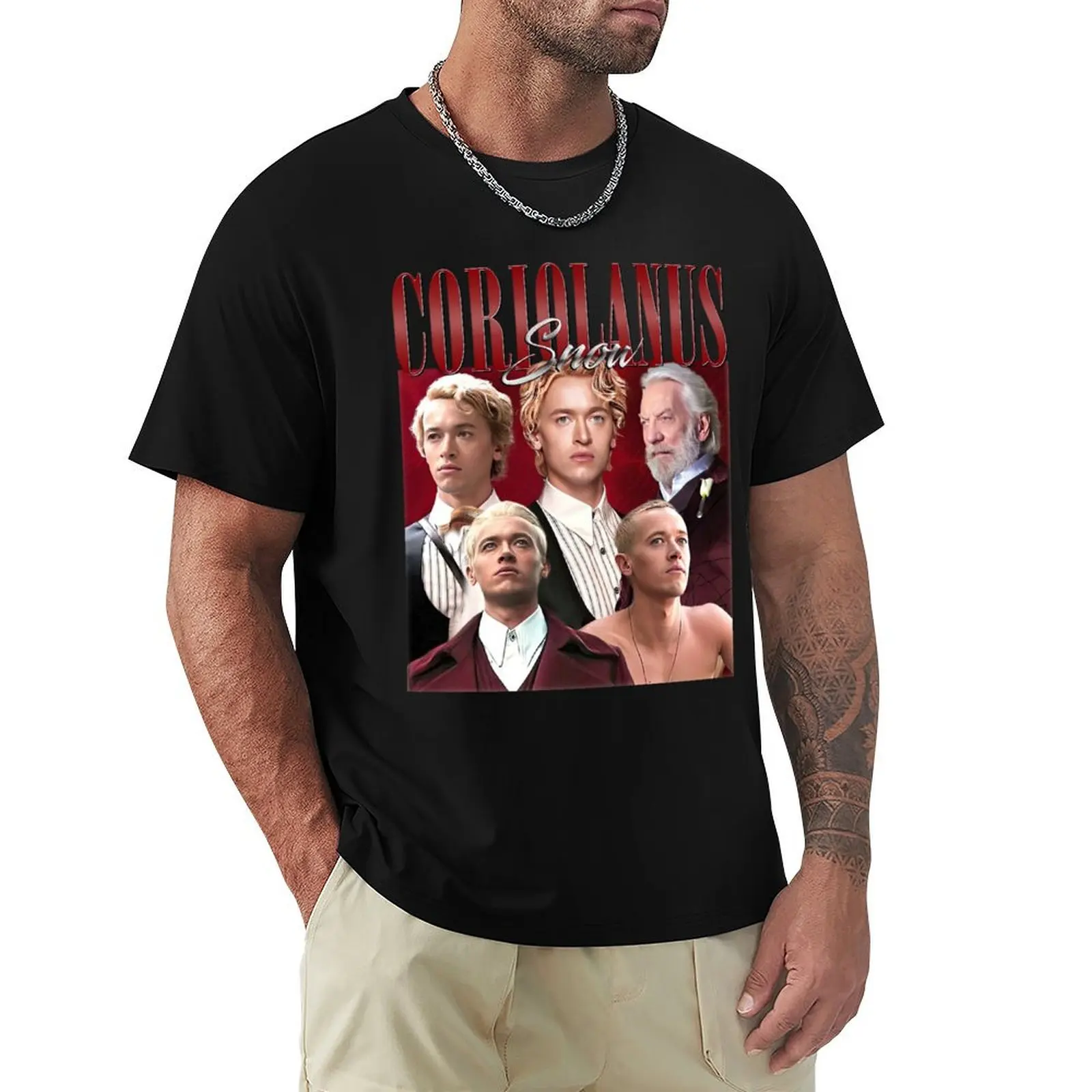 Coriolanus Snow T-Shirt Running Gym Short Sleeve Sports Tee