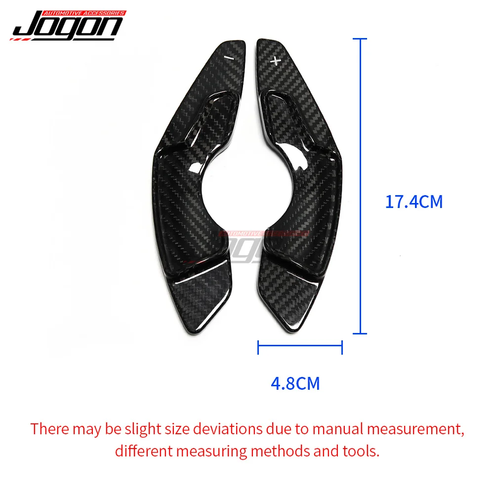 2Pcs Real Carbon Fiber Paddle Shifters For Lexus RC XC10 350 Sports Luxury 2015-2018 pre-facelift Car Steering Wheel JOGON Trim