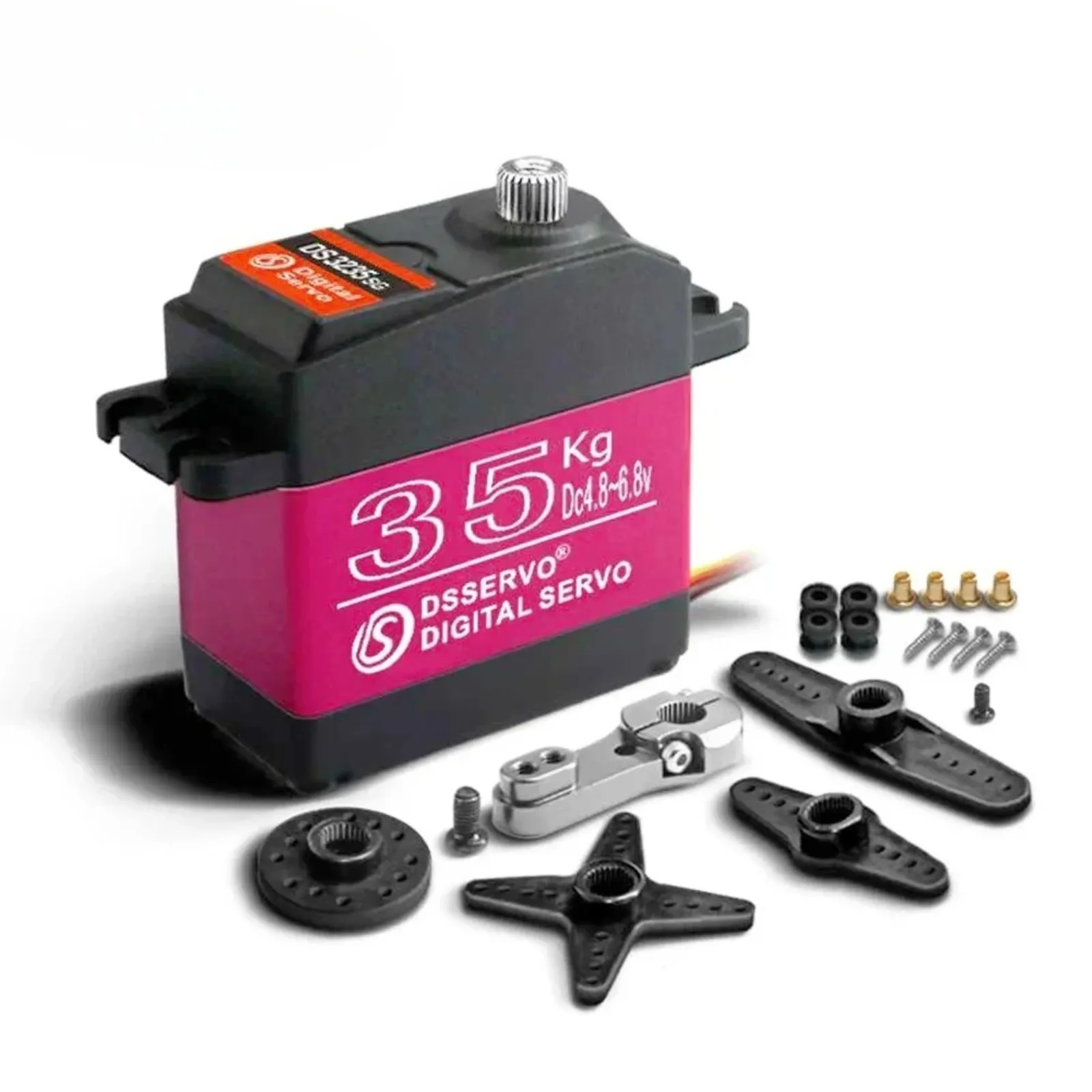 DS Servo DS3235 35KG High Torque Digital Servo Waterproof Metal Gear High Speed RC Baja Servo for 1/8 1/10 Scale RC Cars