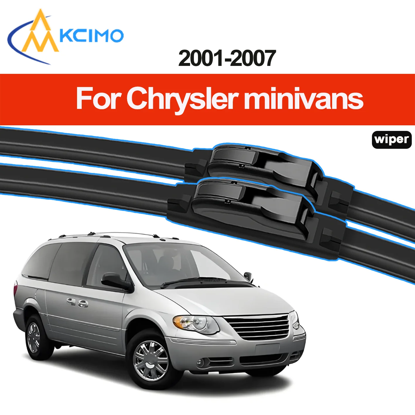 

2PCS New Wiper Blades for Chrysler minivans RS 2001-2007 Dodge Caravan Chrysler Voyager Chrysler Town & Country Dodge Grand
