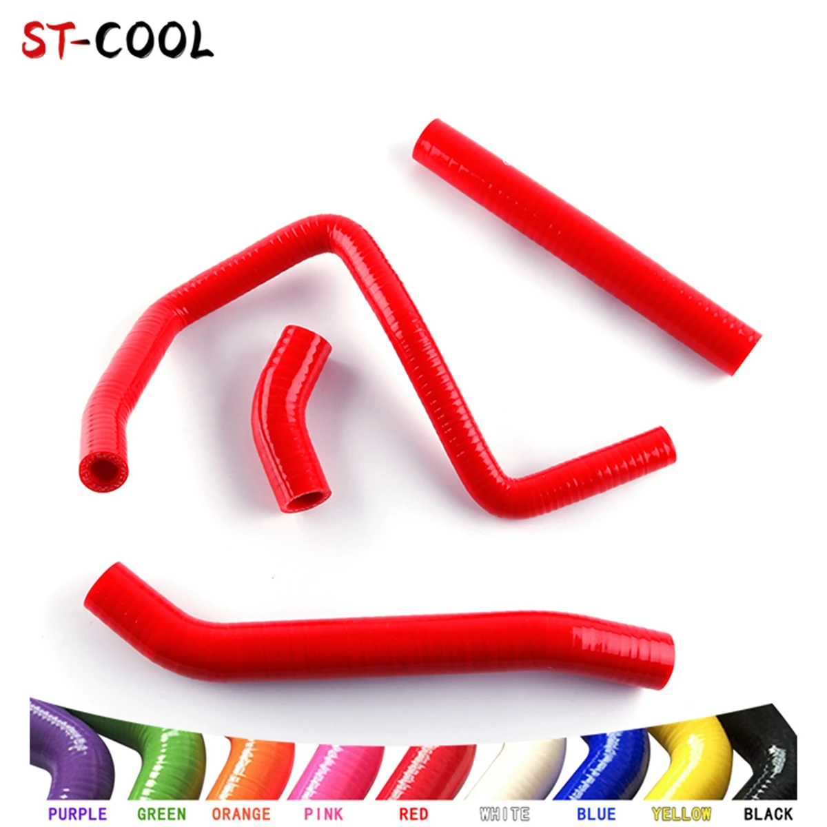 For Honda TRX700XX TRX 700XX 2008 2009 2010 2011 Silicone Radiator Hoses Tubes Kit Piping 4Pcs 10 Colors