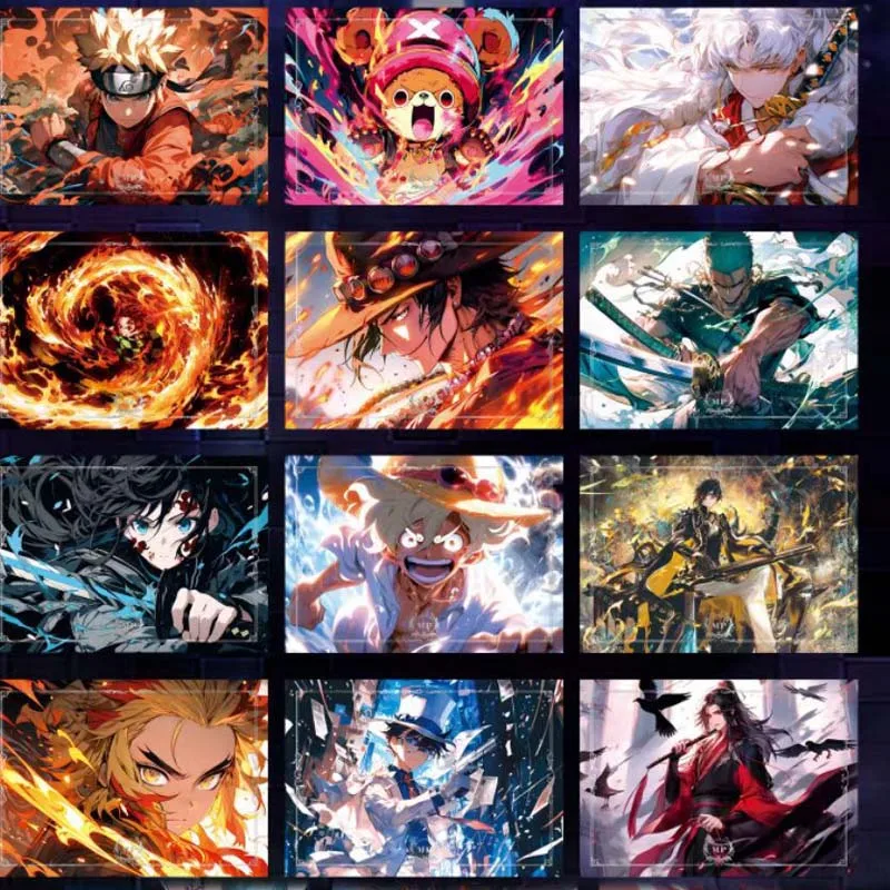 Wholesales Male God Collection Cards Eternal Creative A5 Card Mixed Animation One piece Demon Playing Acg Cards