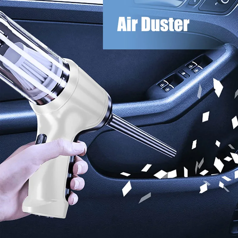 Cordless Handheld Vacuum Cleaner Air Duster Rechargeable Mini Portable Car Vacuum Cleaner Wireless for Auto Desktop Keyboard