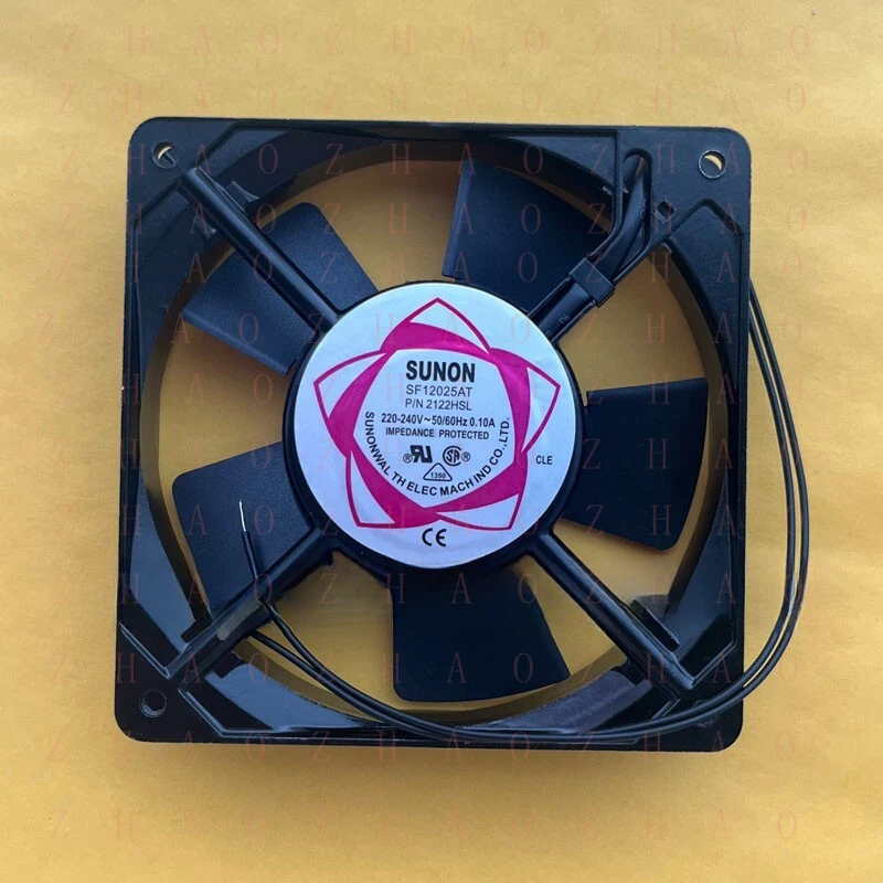 

L+ FOR SUNON SF12025AT P/N 2122HSL 220V-240V 0.10A 12CM Double Ball Bearing Cooling Fan