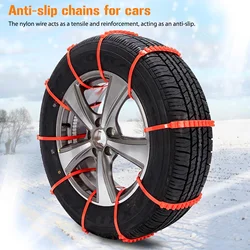 10/40Pcs Universal Snow Chain Ties Car Winter Tires Snow Chains Snow Tires Wheels Cables and Winter Outdoor Emergency Chains