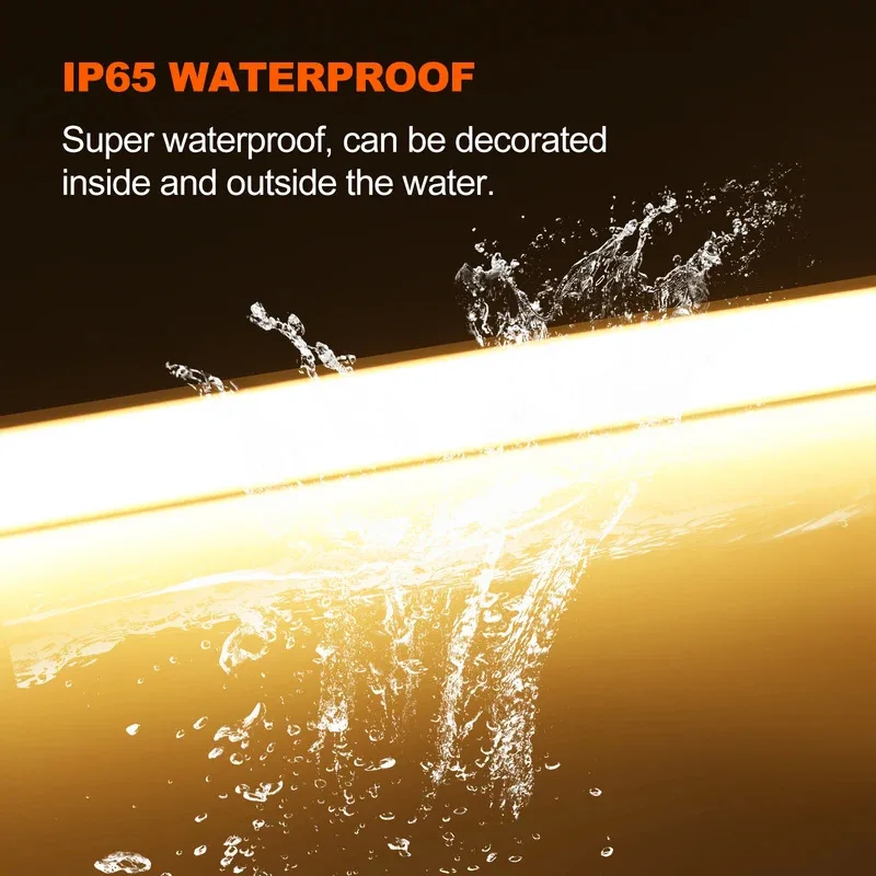 Wasserdichtes COB Lichtband 12V 24V Flexibles LED Neonlicht 0,5-20M 320LEDs Hochdichte lineare Beleuchtung COB LED Lichter