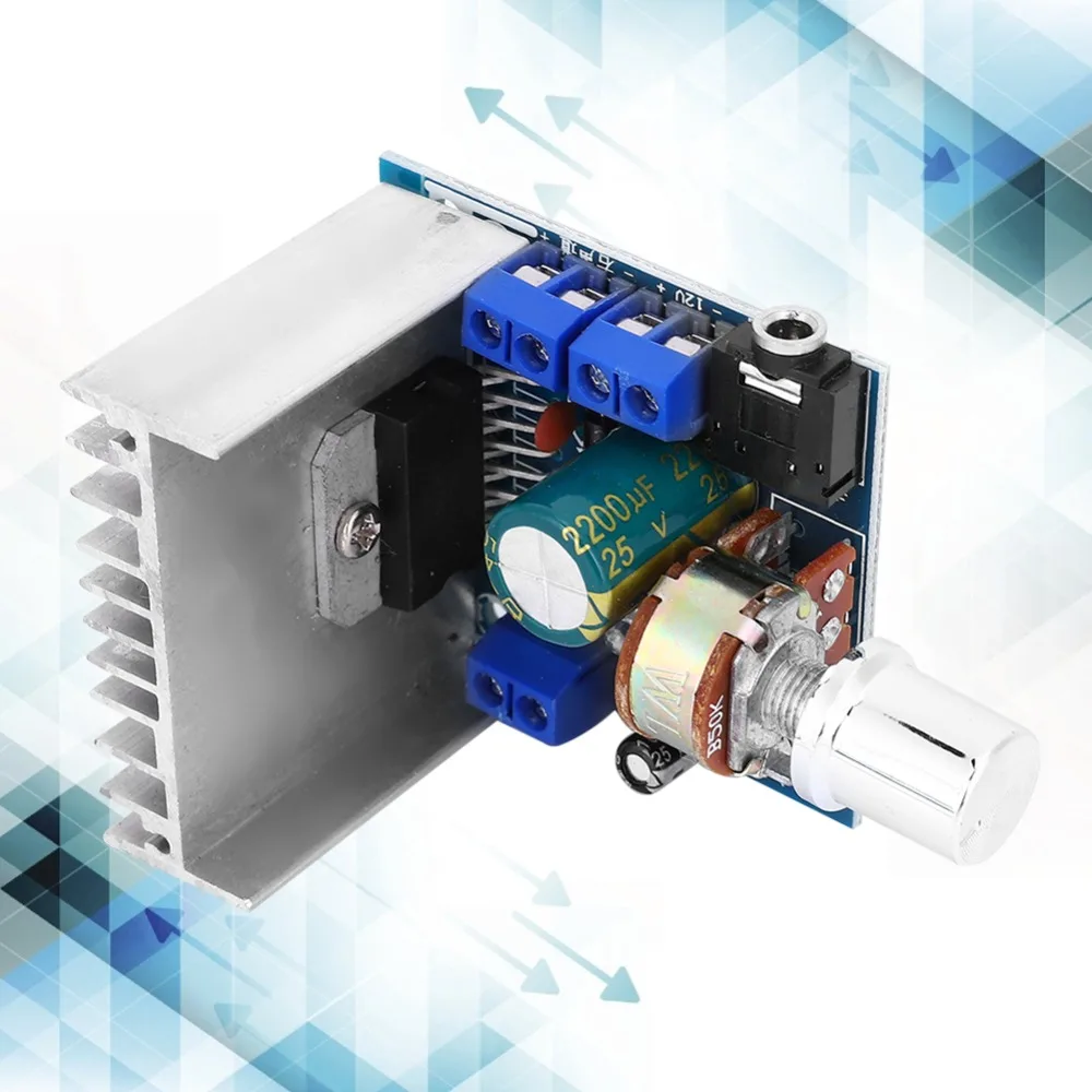 

TDA7297 Digital Amplifier Module 2-Channel 12V DC Power Amplifier Board Mini 15W+15W Stereo Amplifying Board Home Audio