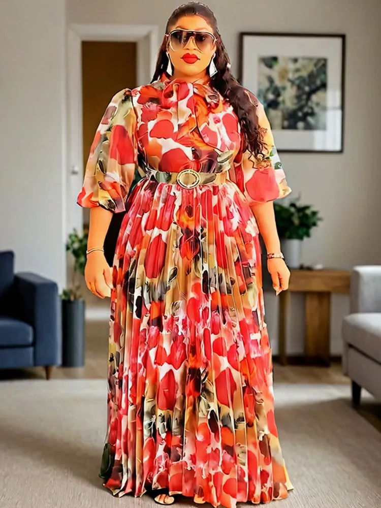 African Dresses For Women Elegant Polyester 2025 New Muslim Fashion Abayas Dashiki Robe Kaftan Long Maxi Dress Turkish Africa