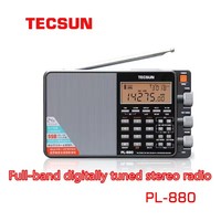 Tecsun PL-880 Radio Full Band Digital Tuned Stereo Short Wave HAM Radio Portatil Am Fm LW/SW/MW/SSB High-end, metallic receiver