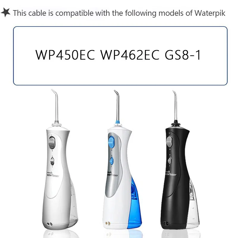 USB-кабель для зарядки ирригатора для полости рта Waterpik, ирригатор для воды WP450EC WP462EC GS8-1, зубной ирригатор, аксессуары для водной нити