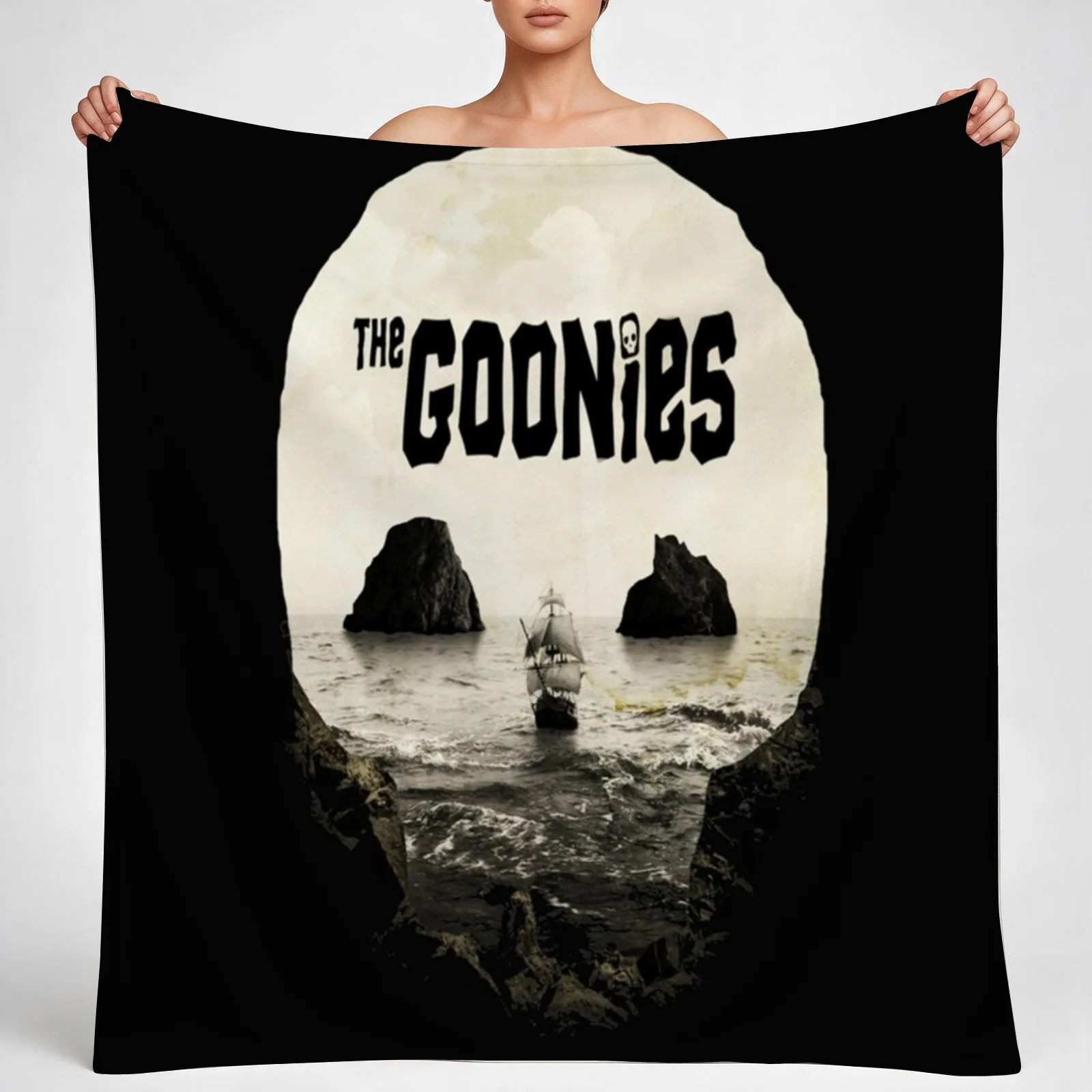 goonies Classic T-Shirt Throw Blanket couch cozy soft plush fuzzy picnic outdoor blanket