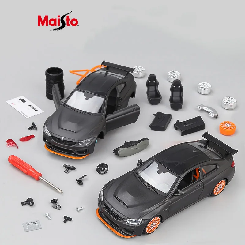 Maisto 1:24 BMW M4 GTS Assembly Version Alloy Car Model Diecast Metal Toy Car Model High Simulation Collection Children Toy Gift