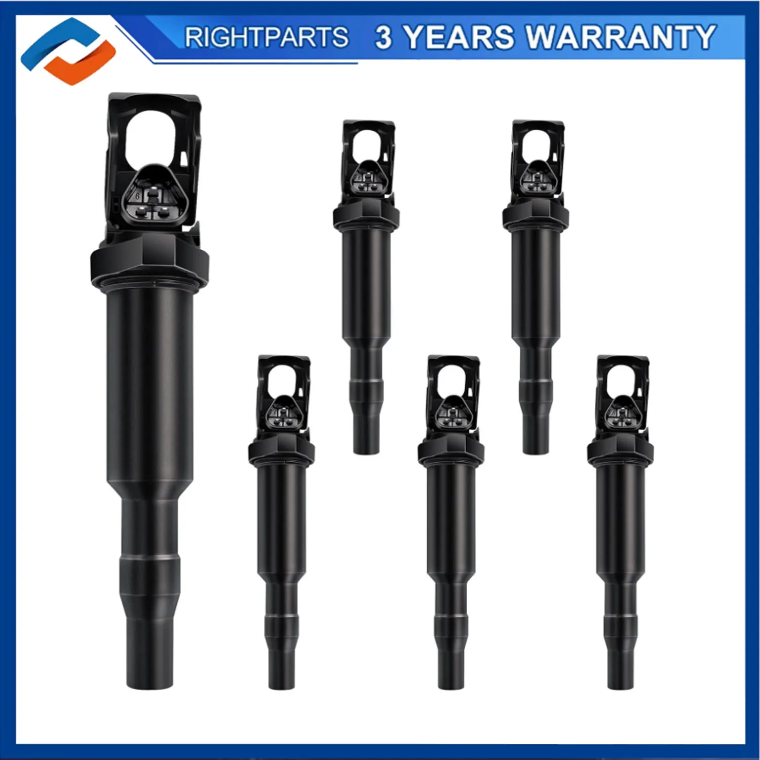 

6x Ignition Coil 12137559842 For BMW 1 3 4 5 6 7 M Serie X1 X3 X4 X5 X6 Z3 Z4 2.5L 3.0L 3.2L I4 I6 12138616153 12137594596