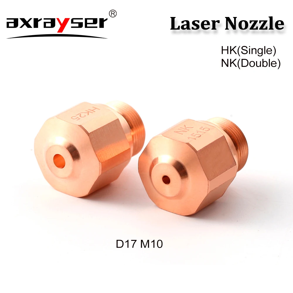 

Axrayser Laser Nozzles NK HK Series Single Double Layer Caliber 0.8-4.0mm Thread M10 for Fiber Cutting Head HK15 3-01912