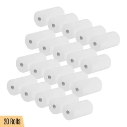 Rollos de papel térmico para impresora, caja registradora, 57x30mm, 20 unidades