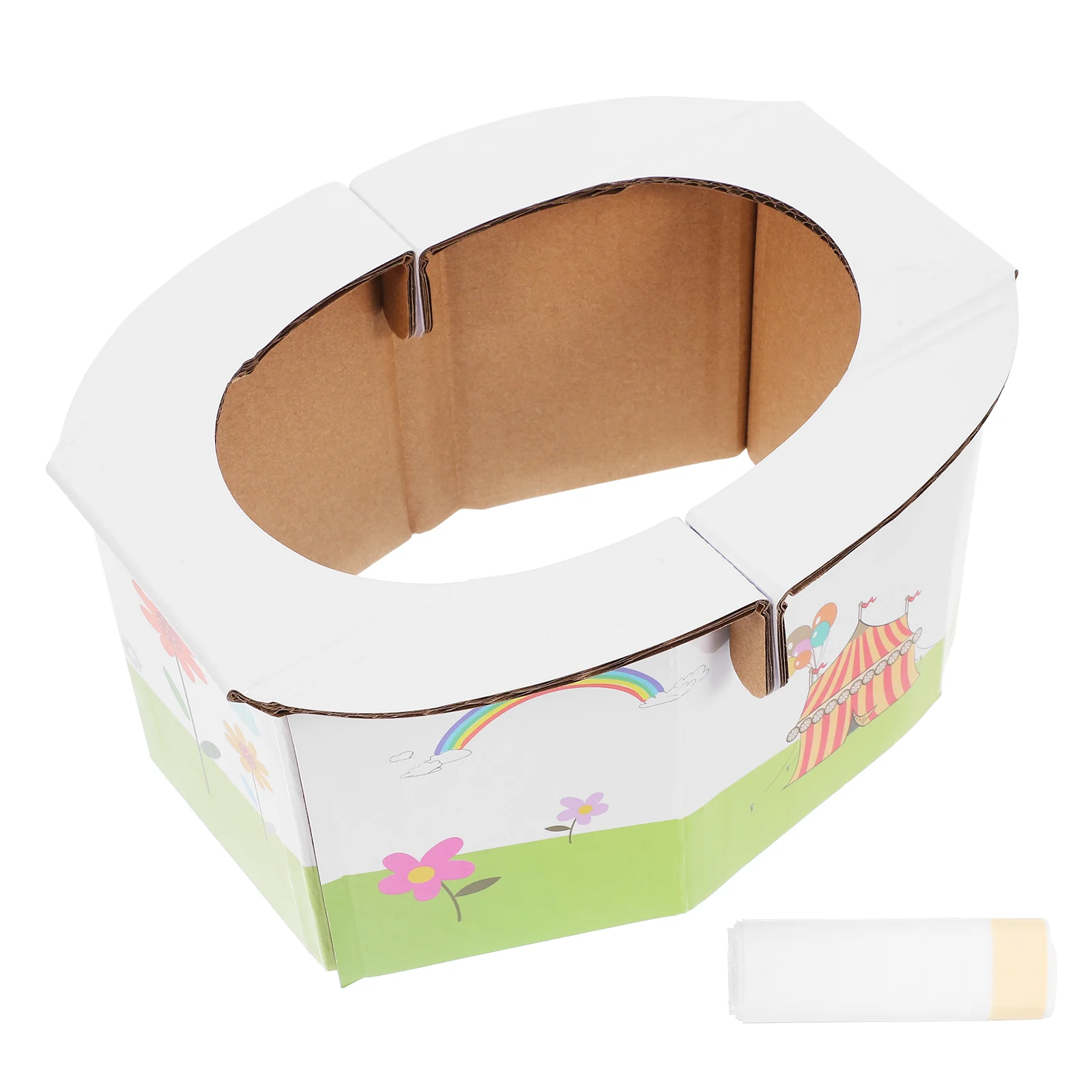 Portable Paper Potty Seat Kids Travel Foldable Toilet Closestool Safe Thick Odorless Material Compact Lightweight Unfold