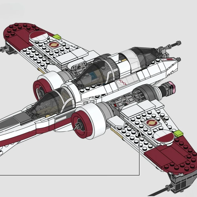 مجموعات مكعبات بناء للطائرات القتالية الفضائية 75402 متوافقة مع جزيئات ليغو مناسبة لهدايا عيد الميلاد 497 قطعة