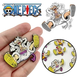 Anime ONE PIECE Brooch GEAR 5 Luffy Enamel Pins Cosplay Badge Backpack Cloth Denim Lapel Pin Jewelry Gift Comic Related Products