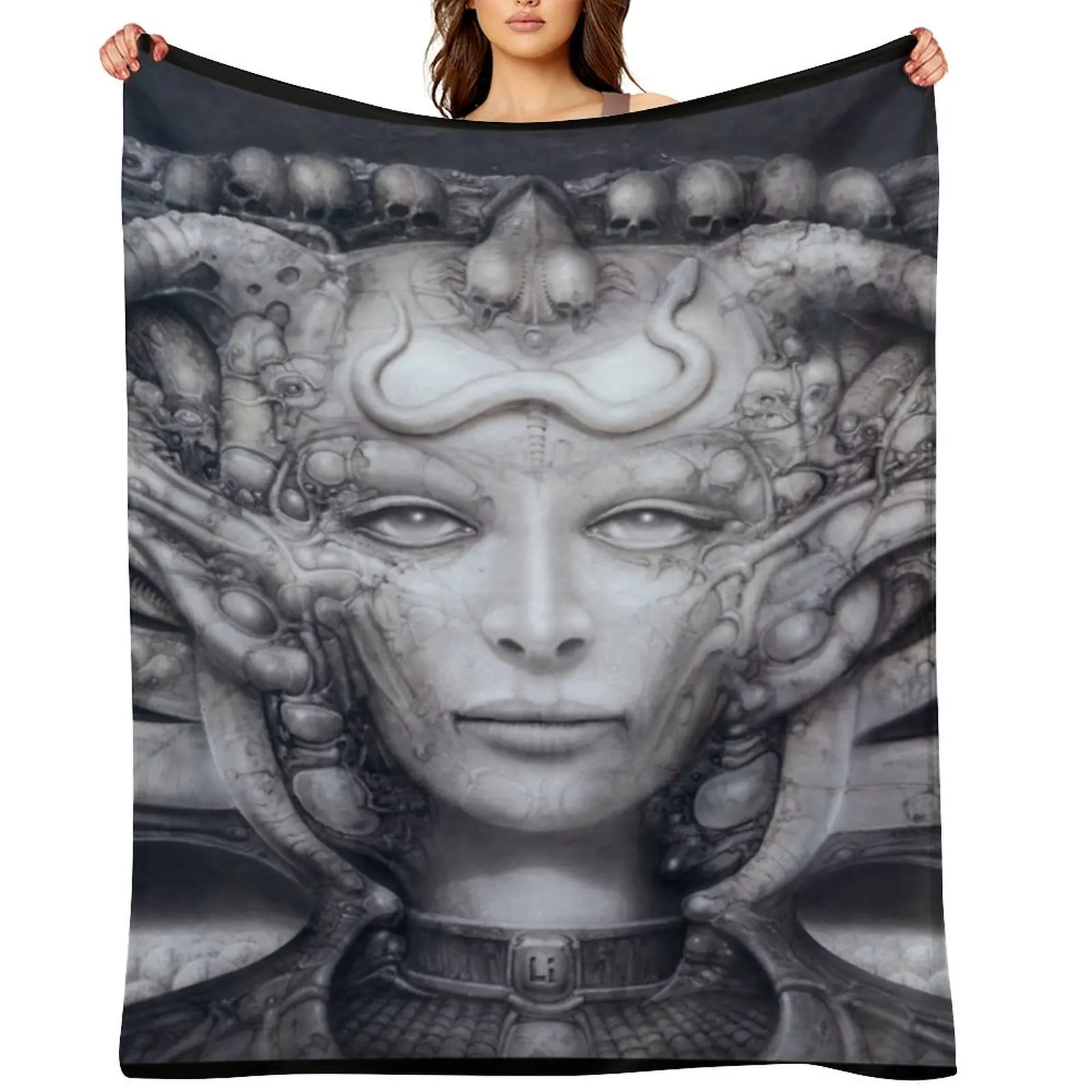 

H.R. Giger - Li Throw Blanket decorative christmas decoration Hairy wednesday Blankets