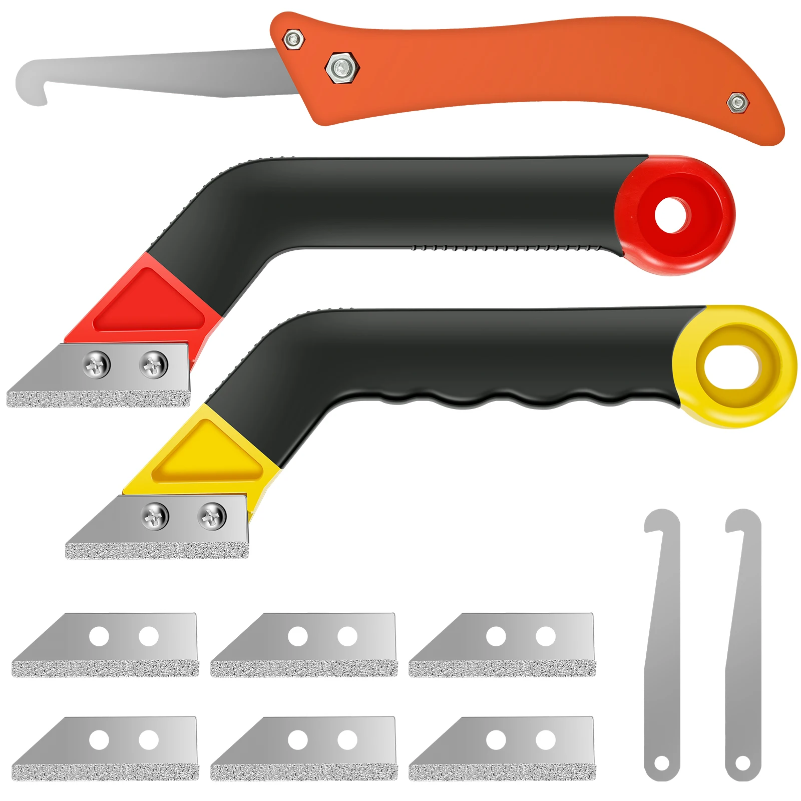 Strumenti per la rimozione della malta Strumenti per la rimozione delle piastrelle di smeriglio Pulizia efficiente del raschiamento della malta Coltello per la pulizia del cemento smussato per ceramica