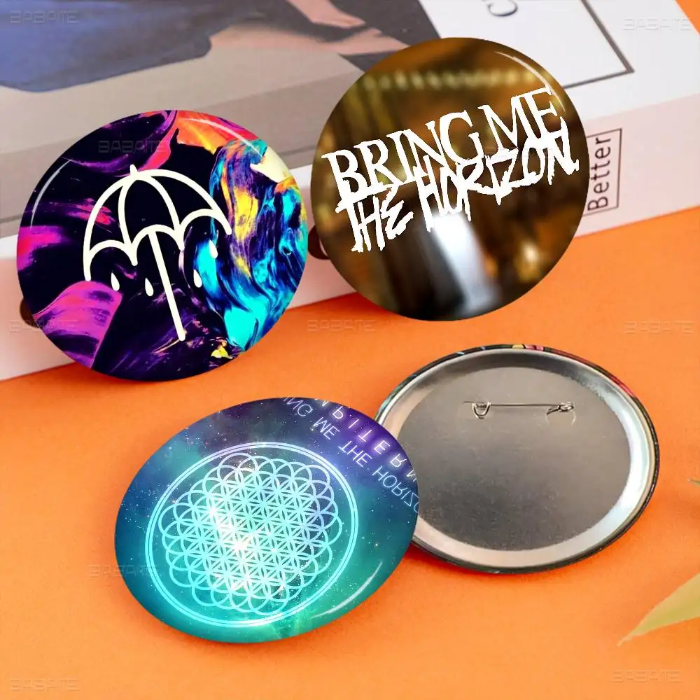 Rock Band B-Bring Me the Horizon 58mm Animals Funny Brooches Badge Backpack Clothes Gift Accessory