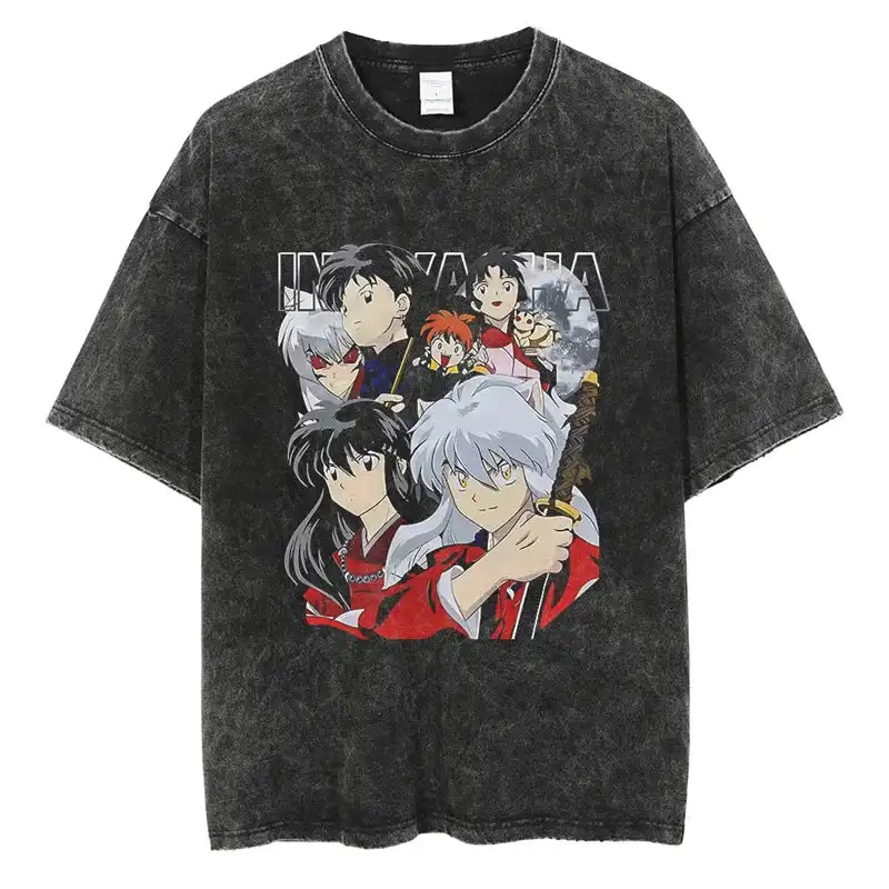 

Inuyasha Shirt Vintage Style Anime Shirt