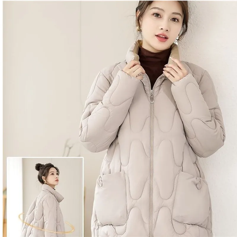 

Новая зимняя женская парка: повседневная, свободная, утепленная, теплая, базовая модель. Корейская осенне-зимняя модная женская парка-пуховик.