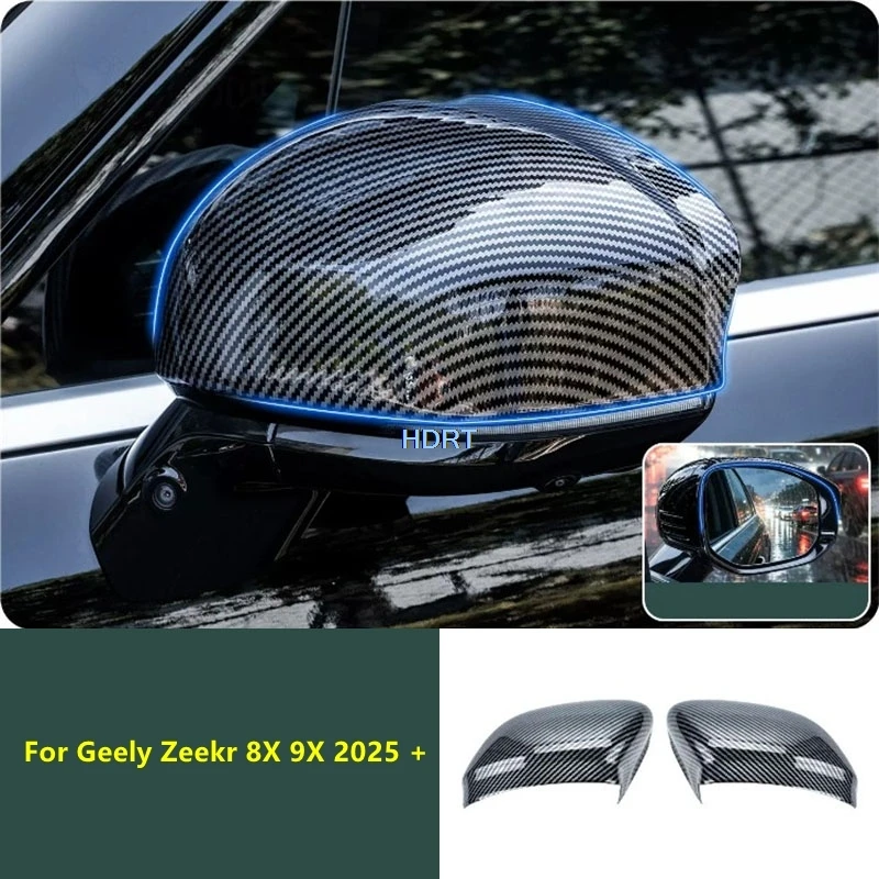 car-style-rear-view-mirror-cover-side-reverse-mirror-shell-rain-visor-accessories-exterior-sticker-for-geely-zeekr-8x-9x-2025