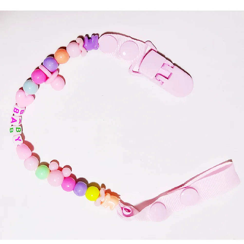 

Pacifier Clip Beaded Baby Soother Holder Multi-Style Spacers Safe For Infant Teething Clips All Standard Pacifiers Pacifier