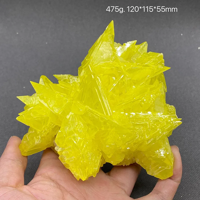 

100% natural Burmese yellow natural sulphur ore rough crystal gemstone specimens