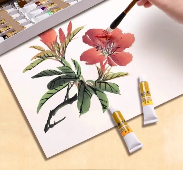 Introduction to Ink Painting, Chinese Painting Tool Set, Chinese Painting Special Brush Supplies and Tools Complete Set