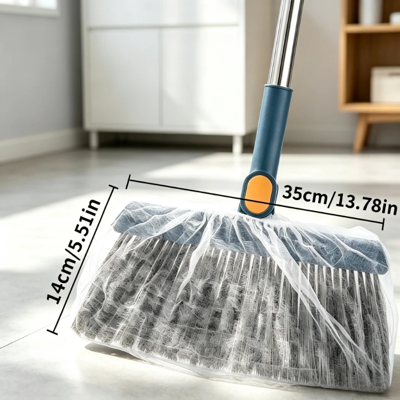 50pcs Dust- Proof Disposable Broom Dusting Covers, Cleaning Brooms Cover for Sweeping, Captures Dust & Pet Hair