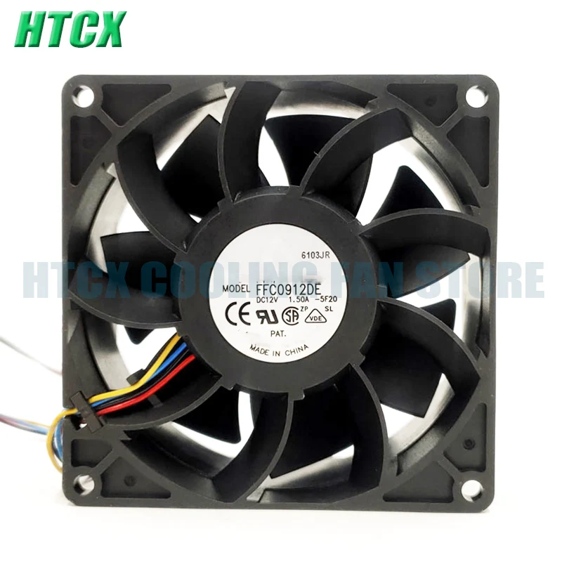 New FFC0912DE 9038 12V 1.50A 9CM Мощный кулер промышленный вентилятор