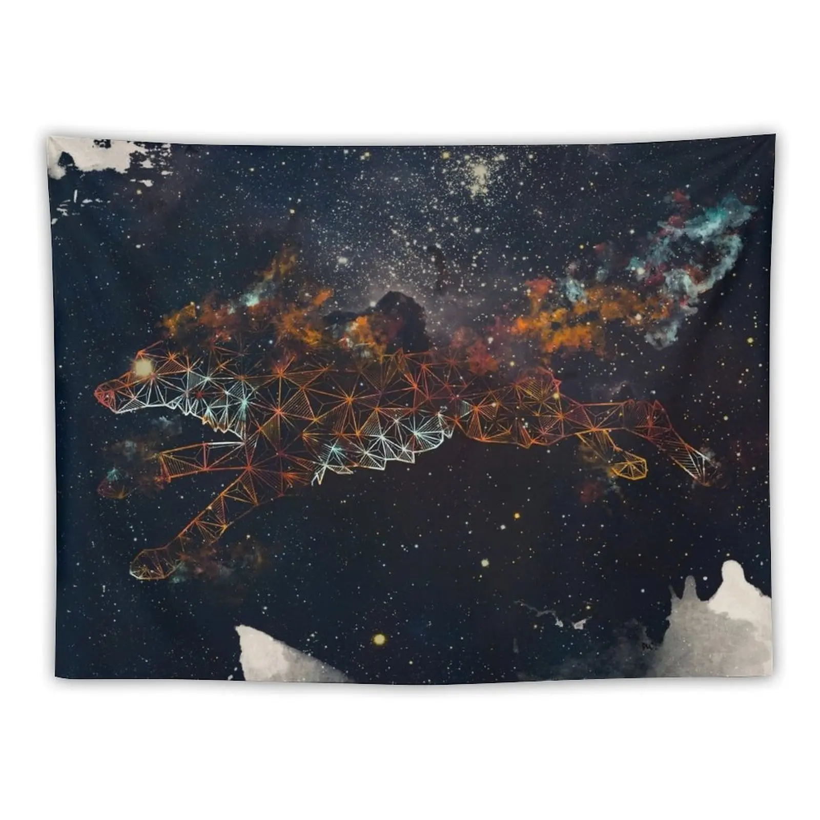 

Celestial Wolf Tapestry Bedroom Decor Room Decor Korean Style Tapestry