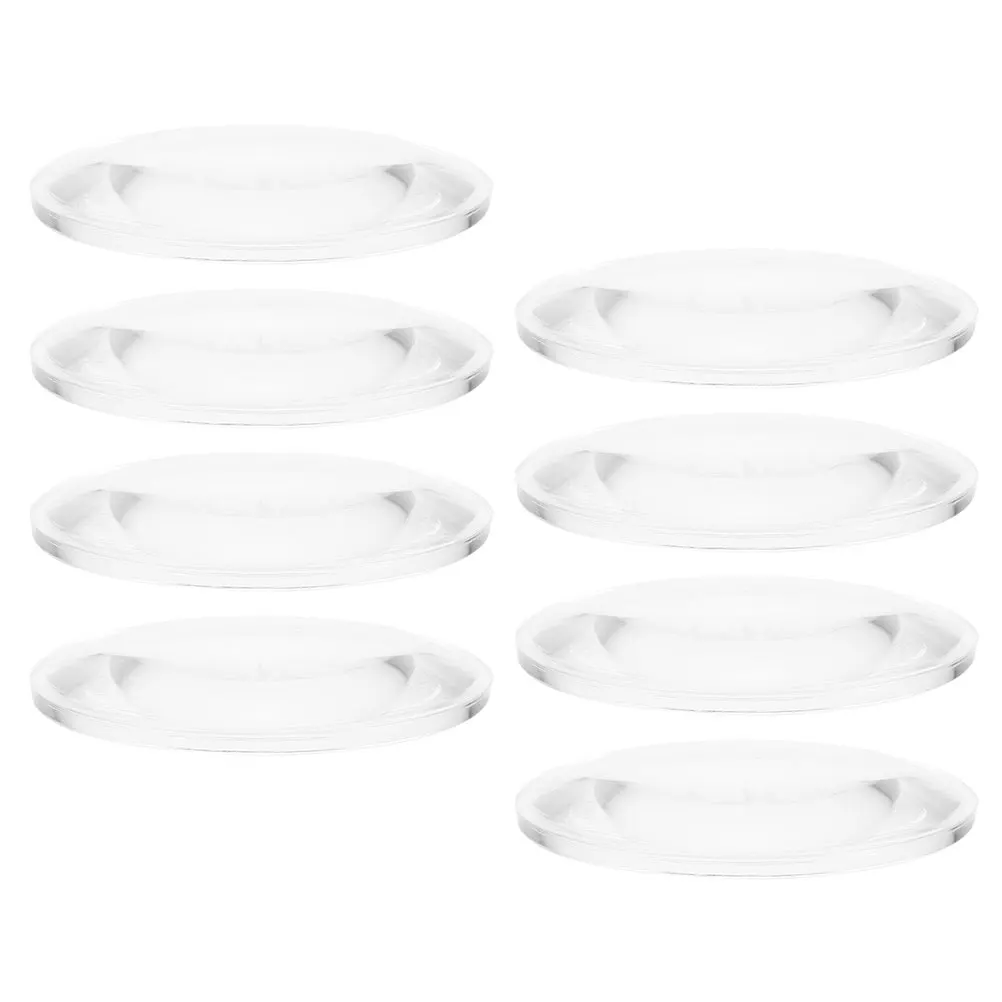 8 قطع مرآة مكبرة لعدسة Biconvex لنظارات العلوم المكبرة عدسات بصرية شفافة #5