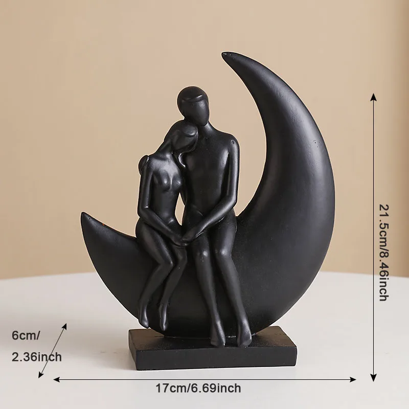 Imagem -06 - Nordic Resin Art Estátua para Casais Decoração de Casa Gabinete de Vinho Artesanato Vinho Sala Presentes de Casamento