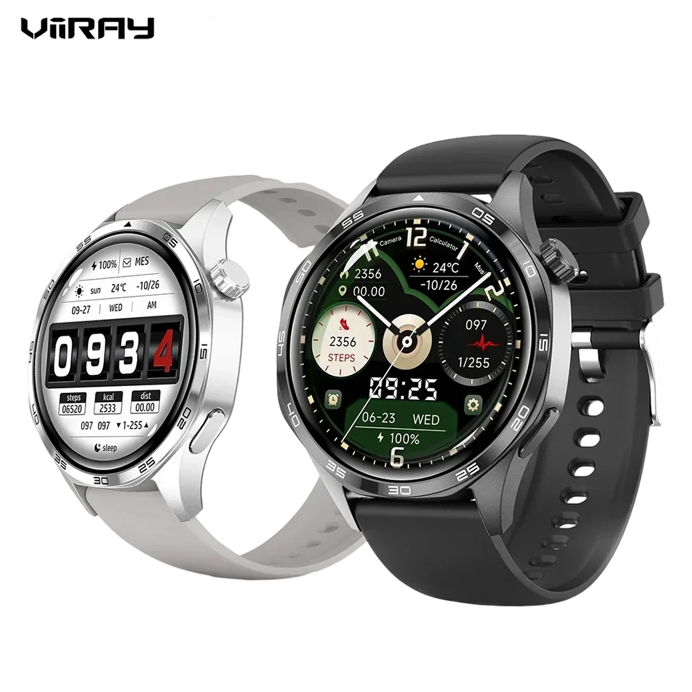 

Men's Smart Watch 1.53'' AMOLED Display with Sleep Monitor SpO2 Heart Rate Pedometer Rugged for Android iOS Answer/Make Calls