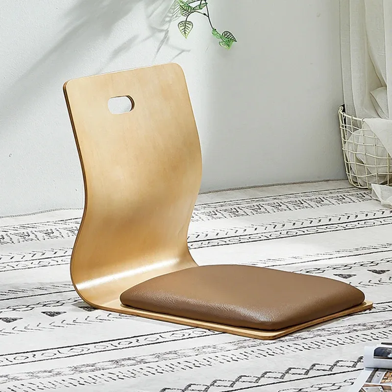 Lazy Sofa Tatami Single Legless Backrest Chair Element Minimali Japanese Floor Chair Cushion Sofa Set Living Room Furniture image 3