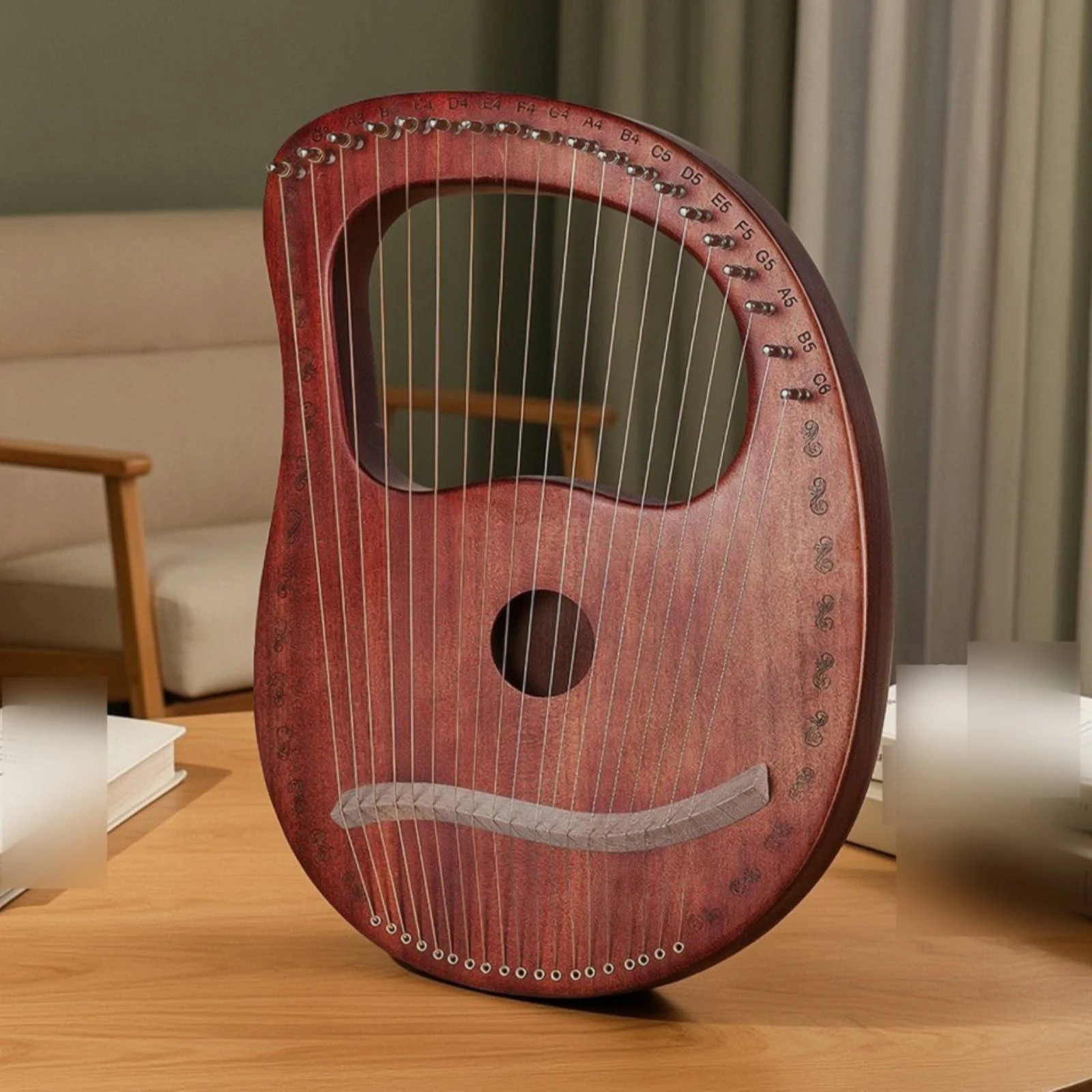กล่องฮาร์ปพร้อมสาย 19 เส้น เคร - Musical Instrument Harp บทวิจารณ์และราคา
