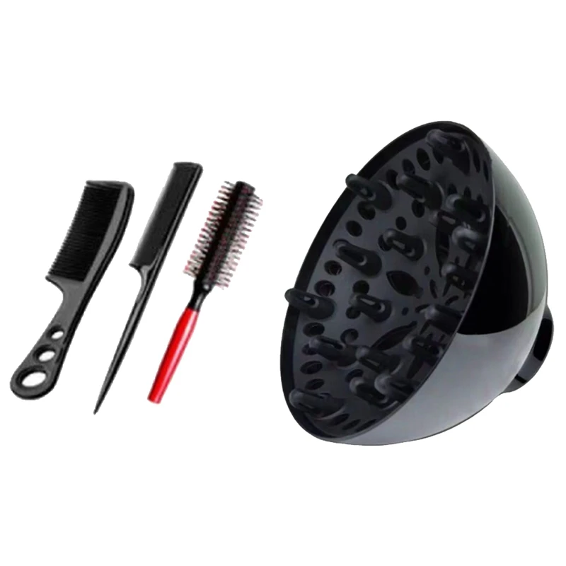 Professional Salon Hairdressing Hair Dryer Diffuser Blow Blower Nozzle Barber Hair Dryer Diffuser With A Comb