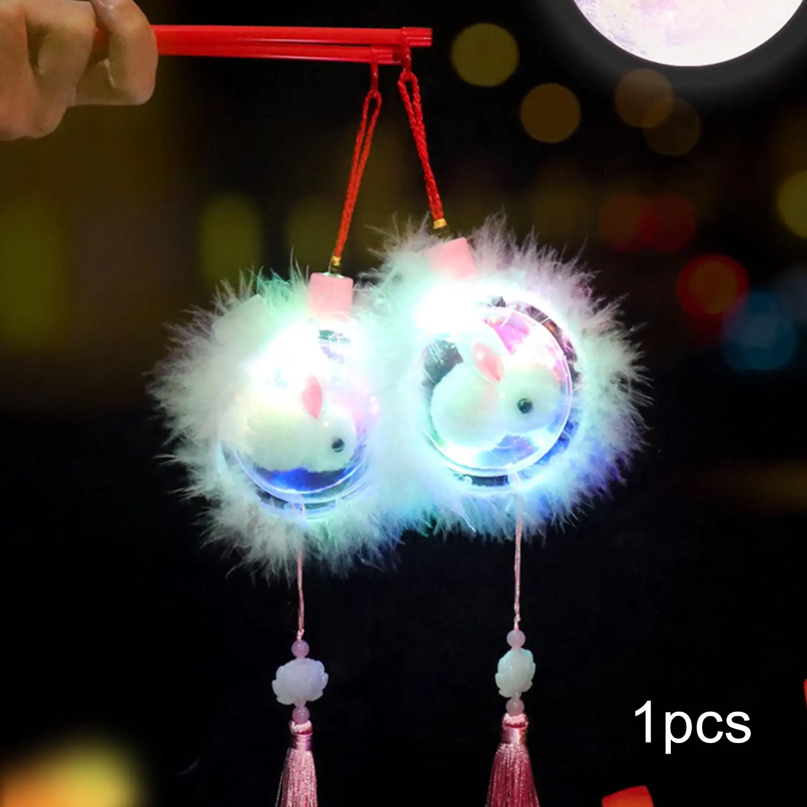 Mid Autumn Festival Lantern Making Props Rabbit Lantern for Spring Festival