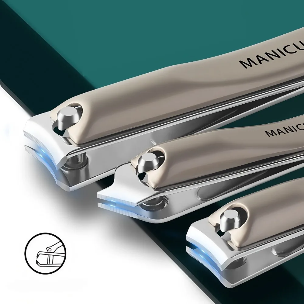 ชุดกรรไกรตัดเล็บเหล็กคาร์บอน 5 ชิ้นชุดเครื่องมือคมสำหรับเล็บหนาชุดแต่งเล็บเท้าพร้อมกระเป๋าเดินทาง