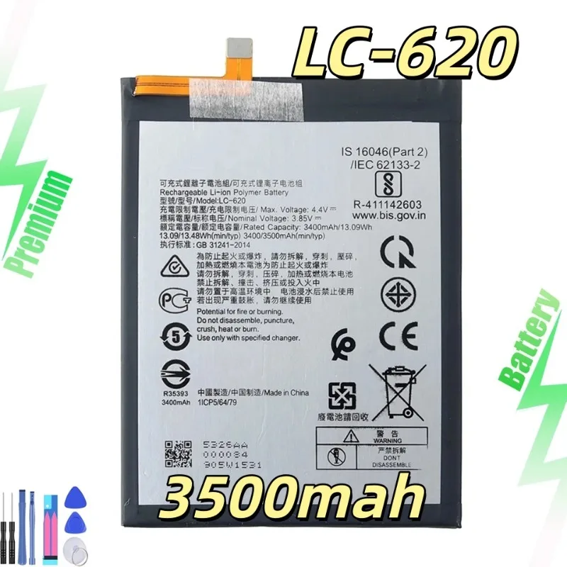 Replacement battery LC-620 3500mAh For 7.2 TA-1178 TA-1193 TA-1196 TA-1181 Mobile phone battery High Quality Tool