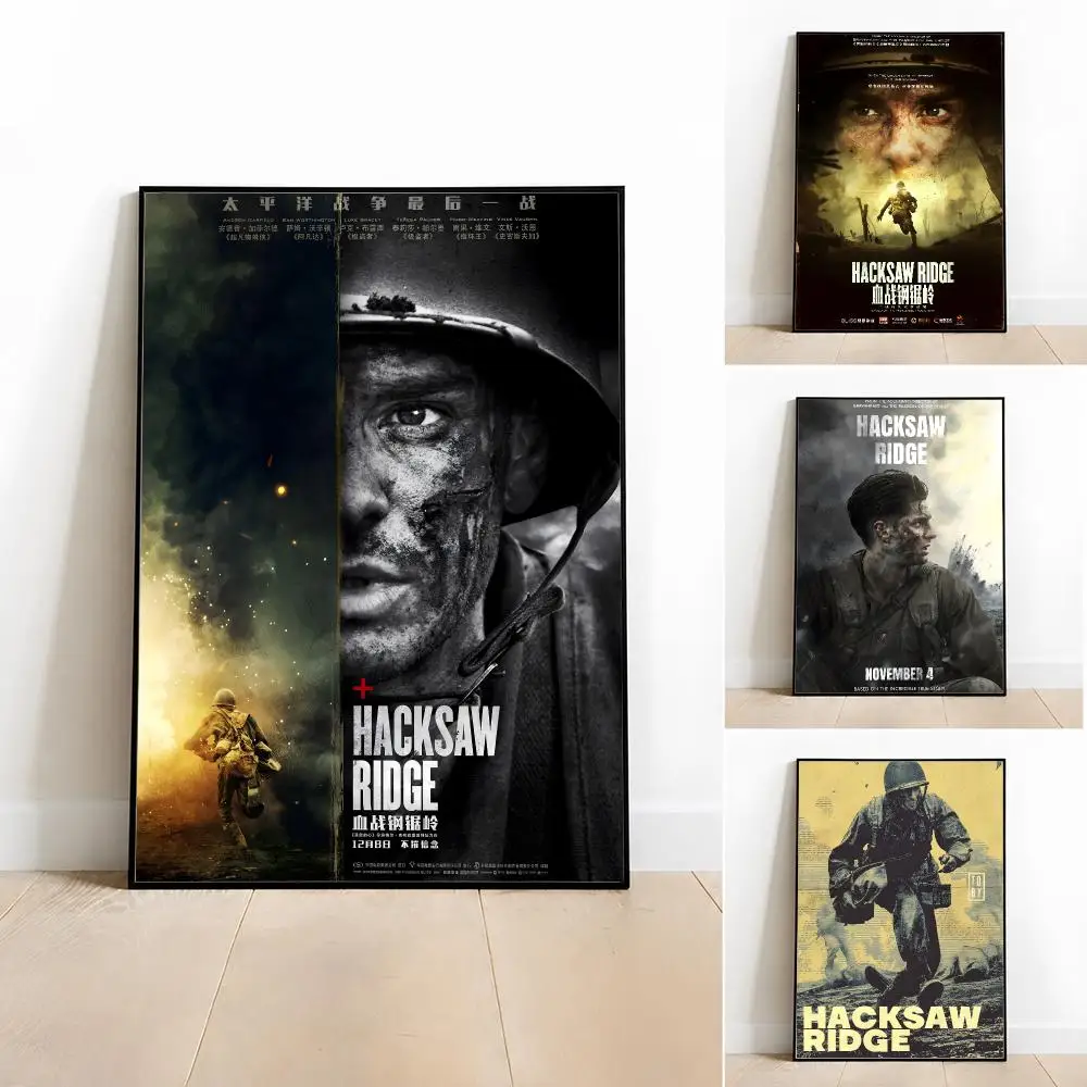 Movie Hacksaw Ridge Poster Poster Room Wall Art Decor Waterproof Stickers For Home Bar Bedroom Decoration